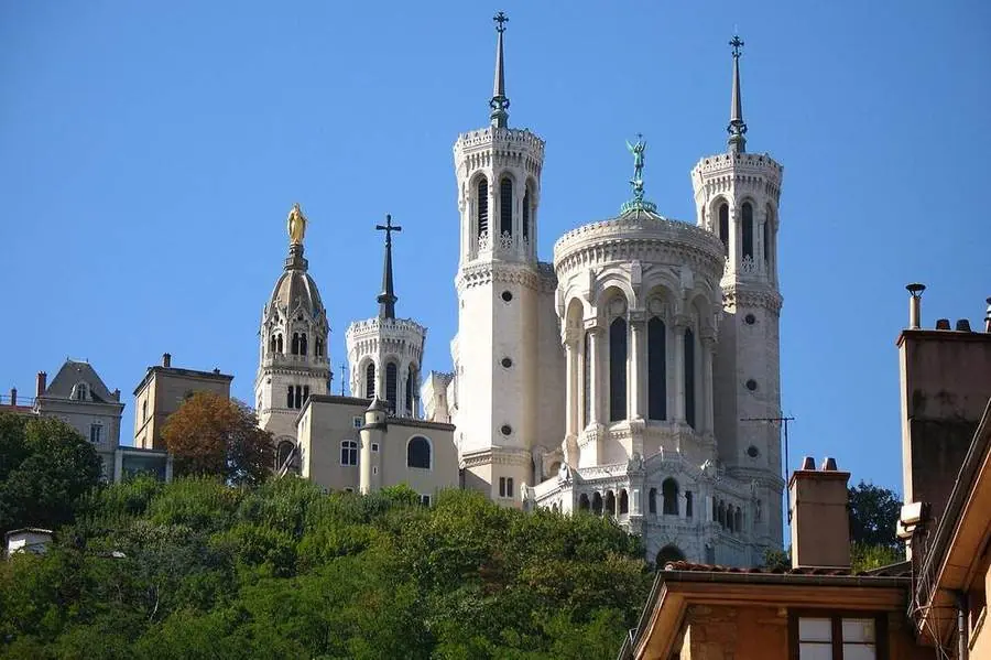 Basilika Notre-Dame de Fourvière über Lyon