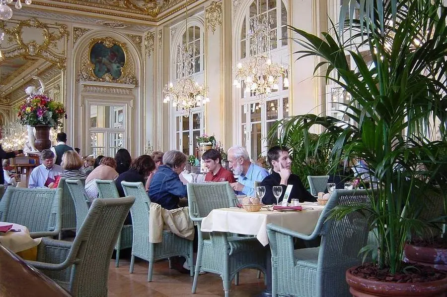 Der historische Restaurantsaal im Musée d’Orsay in Paris.