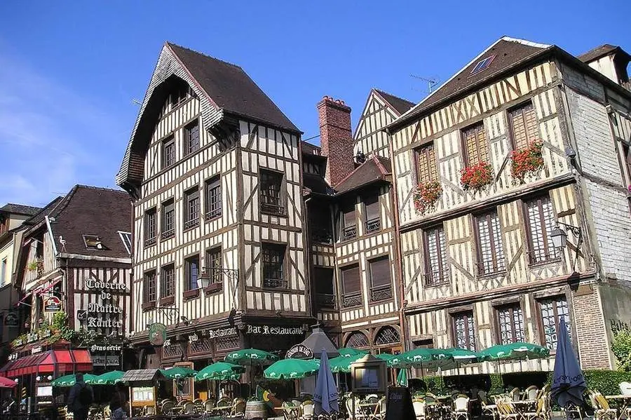 Fachwerkhäuser in der Altstadt von Troyes