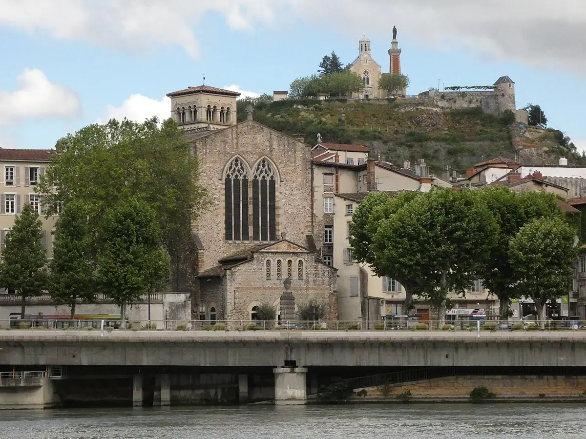 Kirche Saint-André-le-Bas am Rhôneufer in Vienne